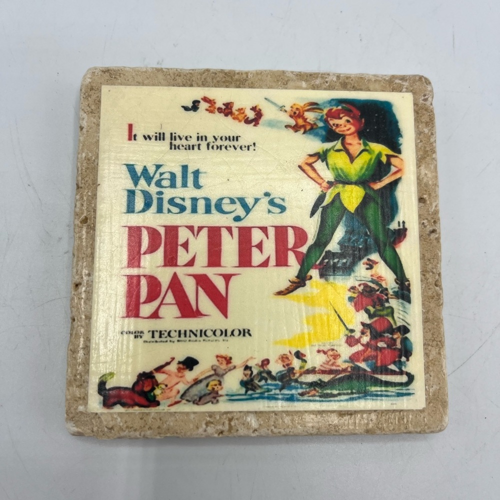 Disney Peter Pan Coaster with Vibrant Colors